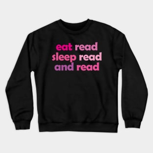 Hot Pink - Book Aesthetic Crewneck Sweatshirt